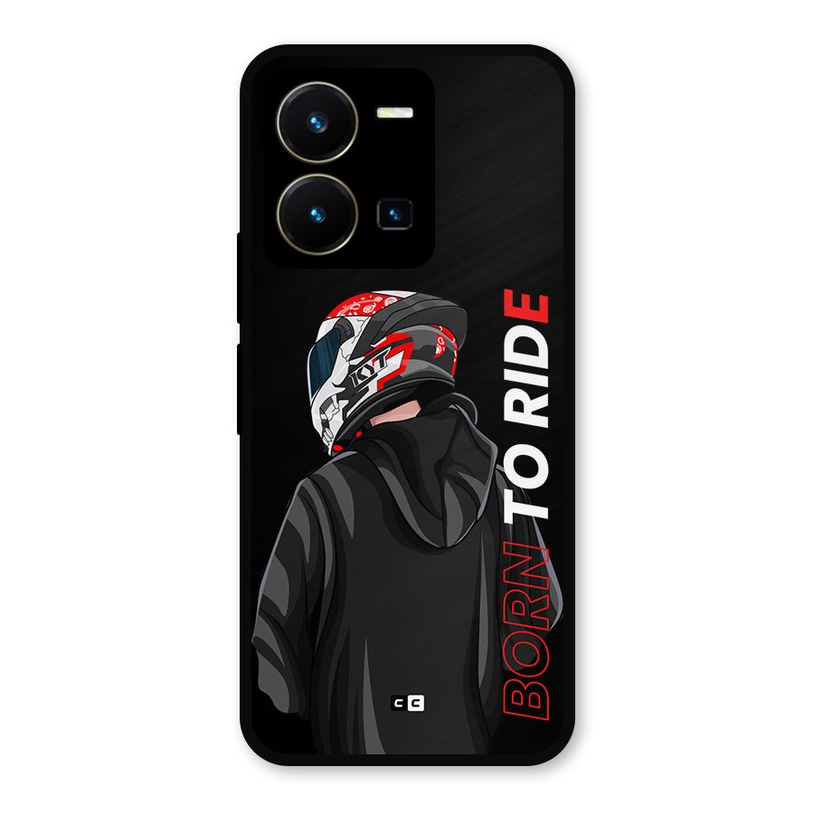 Born To Ride Metal Back Case for Vivo Y35
