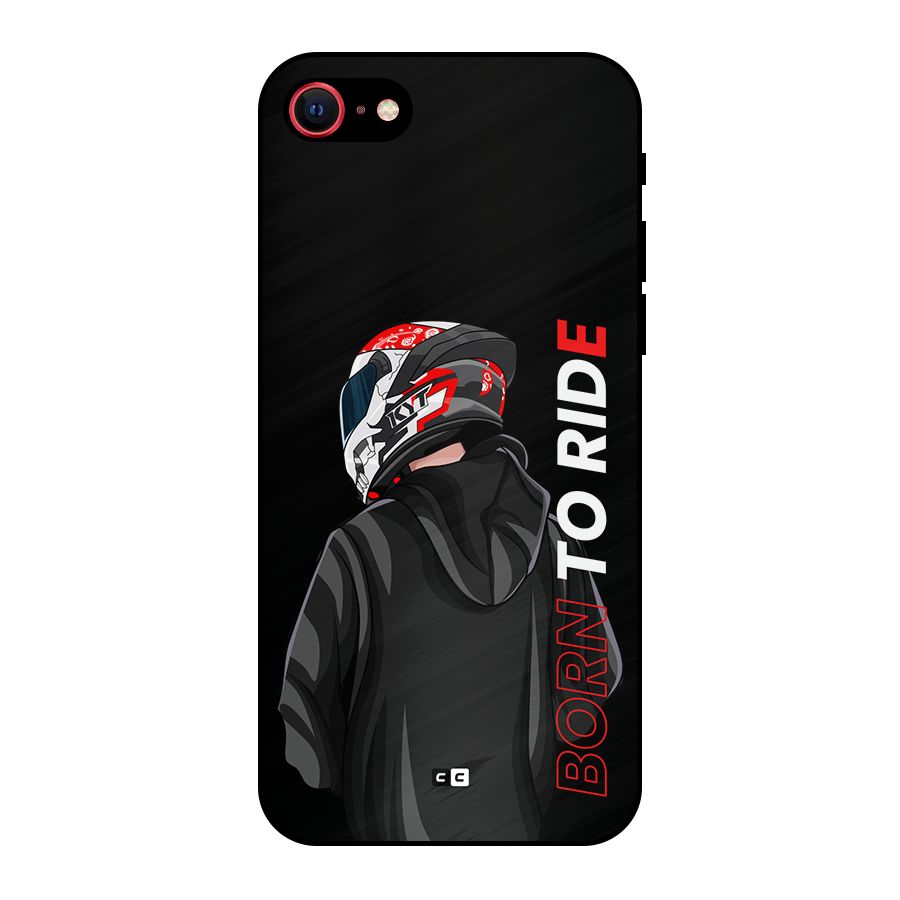 Born To Ride Metal Back Case for iPhone SE 2020