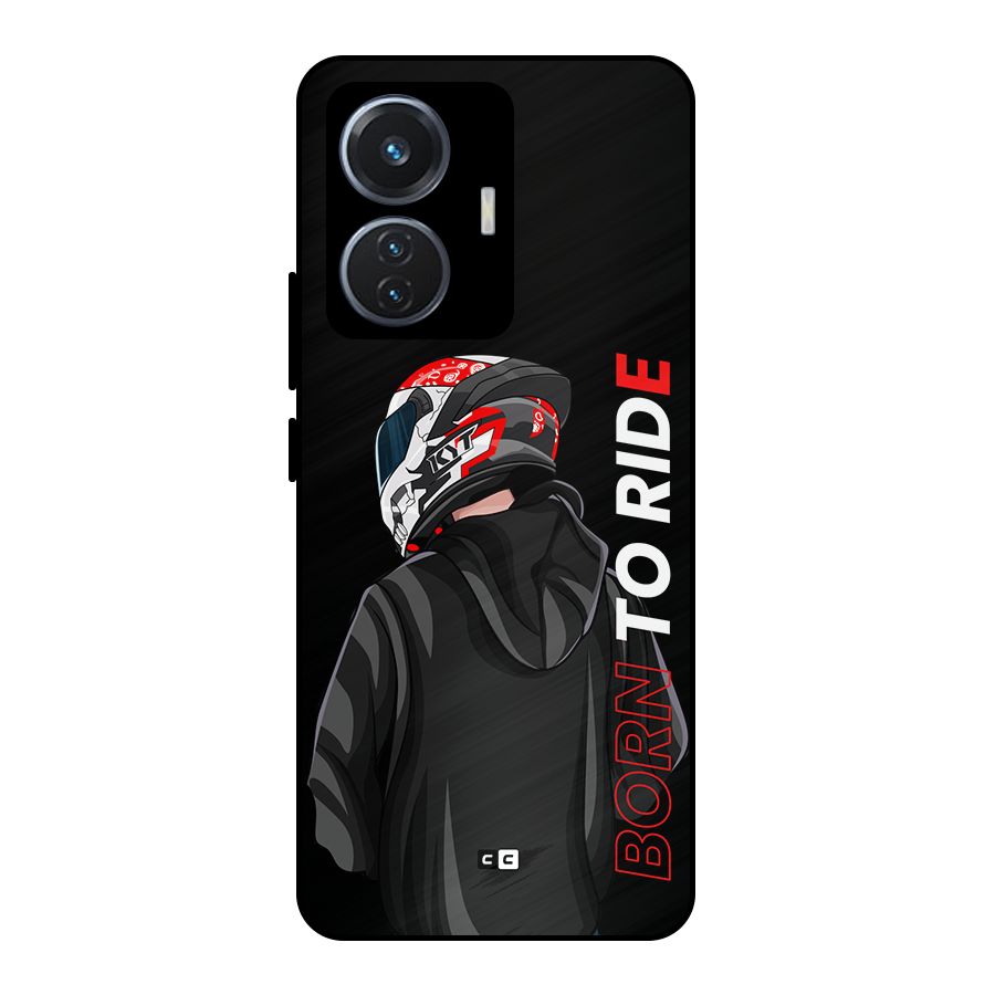 Born To Ride Metal Back Case for iQOO Z6 44W