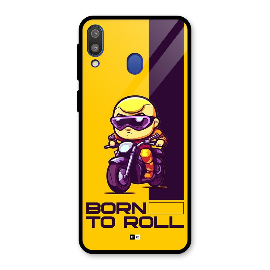 Born To Roll Glass Back Case for Galaxy M20