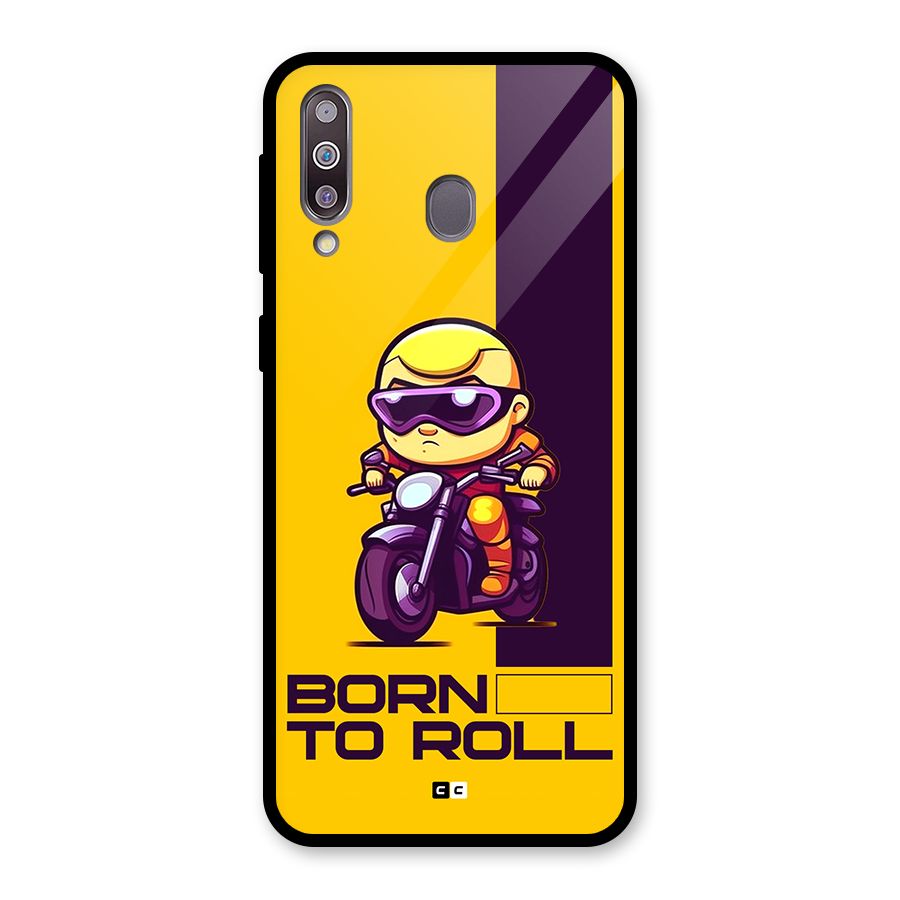 Born To Roll Glass Back Case for Galaxy M30