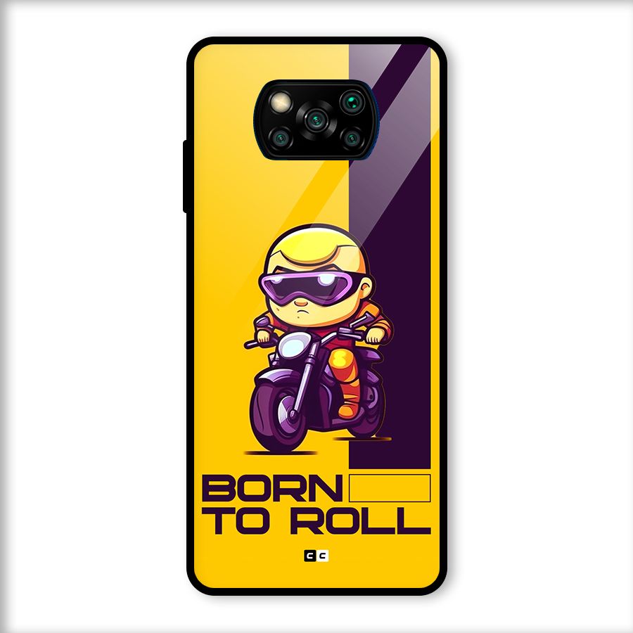 Born To Roll Glass Back Case for Poco X3