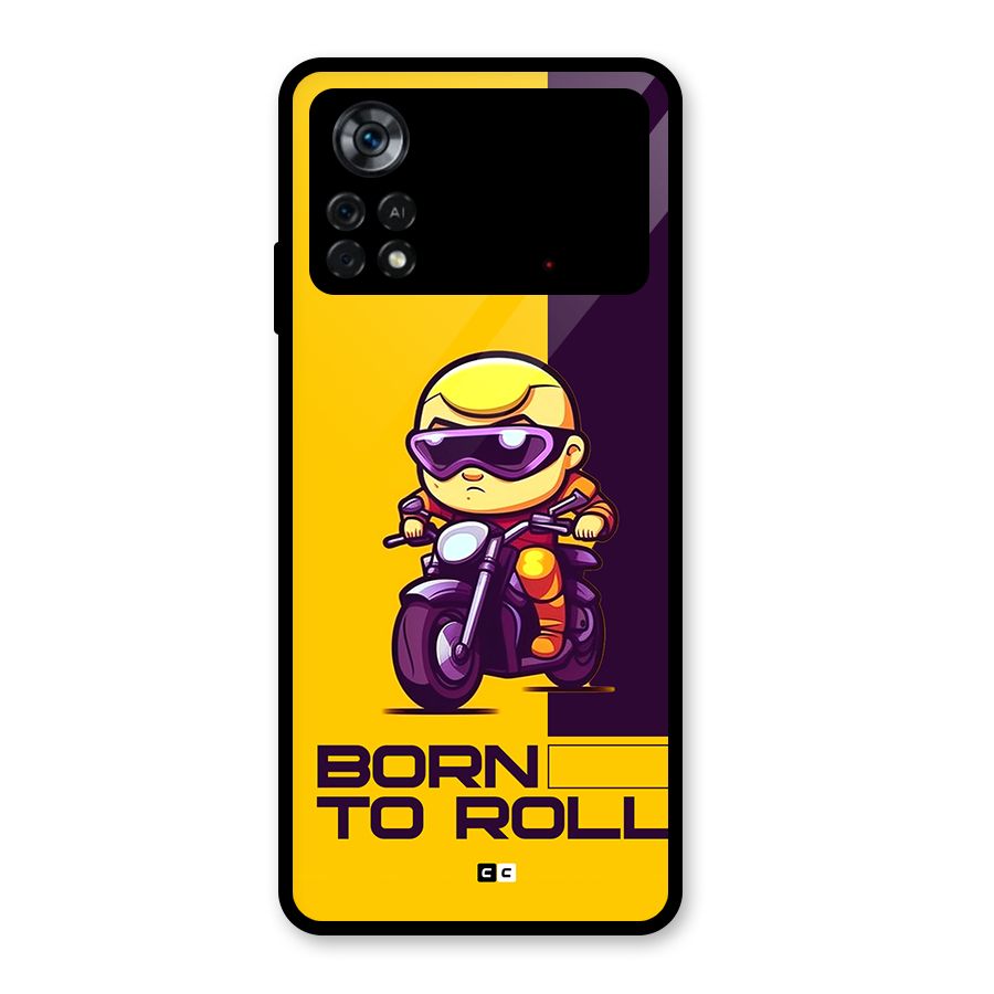Born To Roll Glass Back Case for Poco X4 Pro 5G