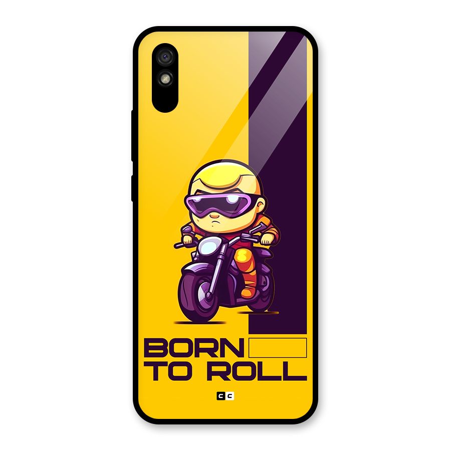 Born To Roll Glass Back Case for Redmi 9A