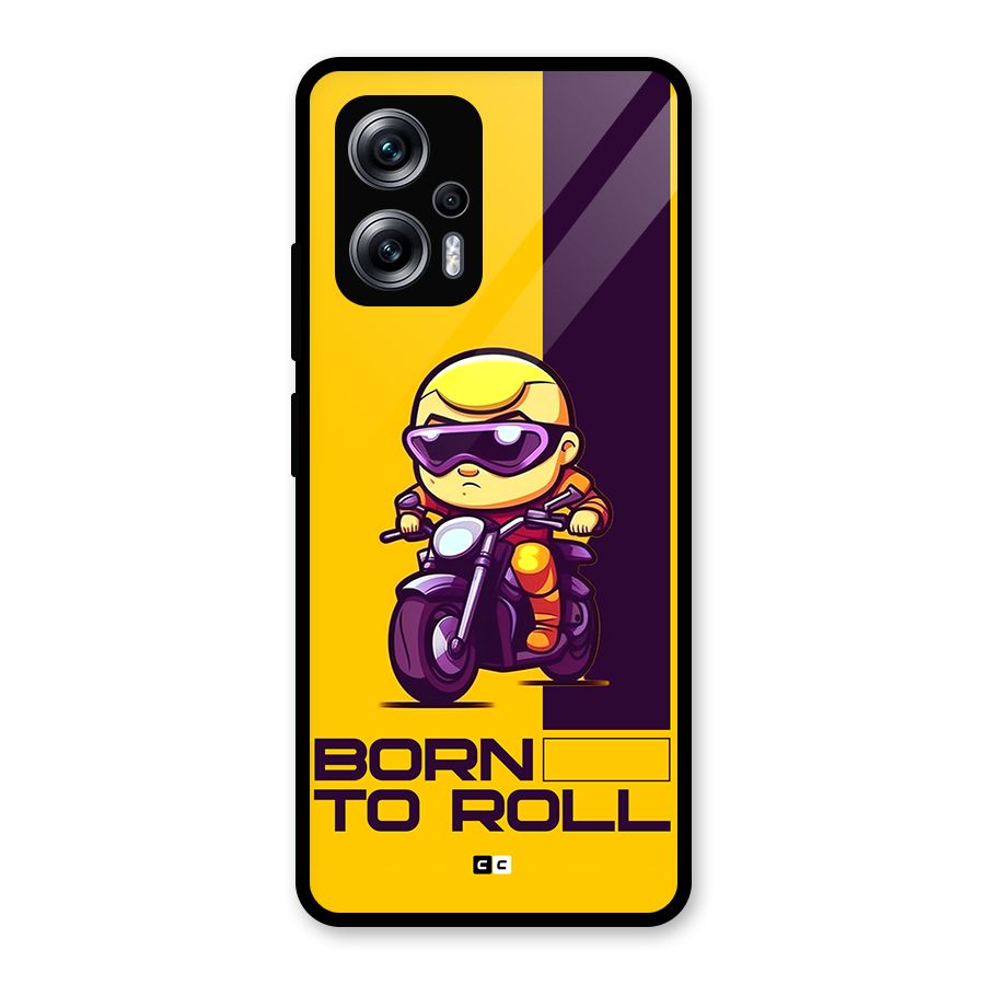 Born To Roll Glass Back Case for Redmi K50i
