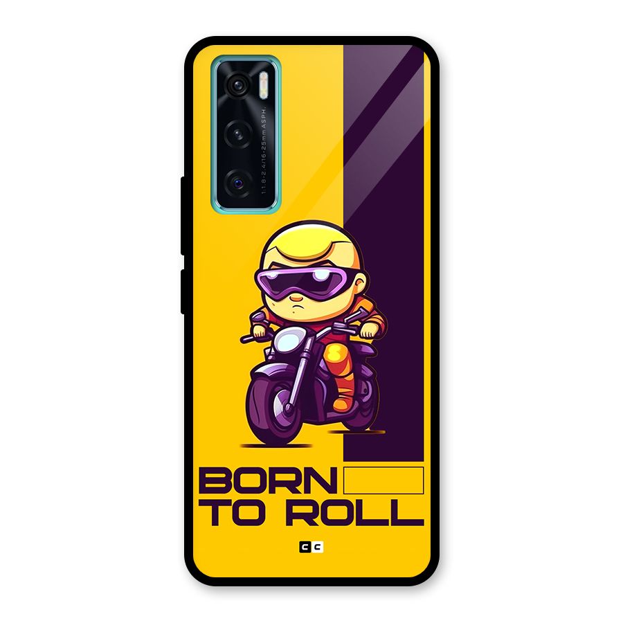 Born To Roll Glass Back Case for Vivo V20 SE
