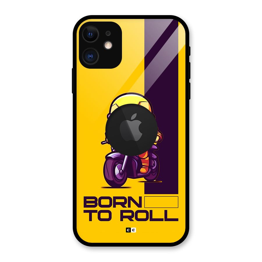 Born To Roll Glass Back Case for iPhone 11 Logo Cut