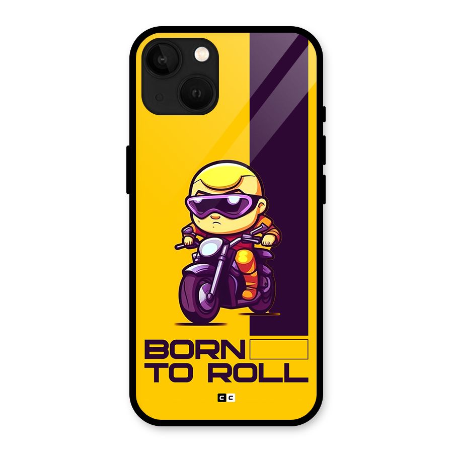 Born To Roll Glass Back Case for iPhone 13