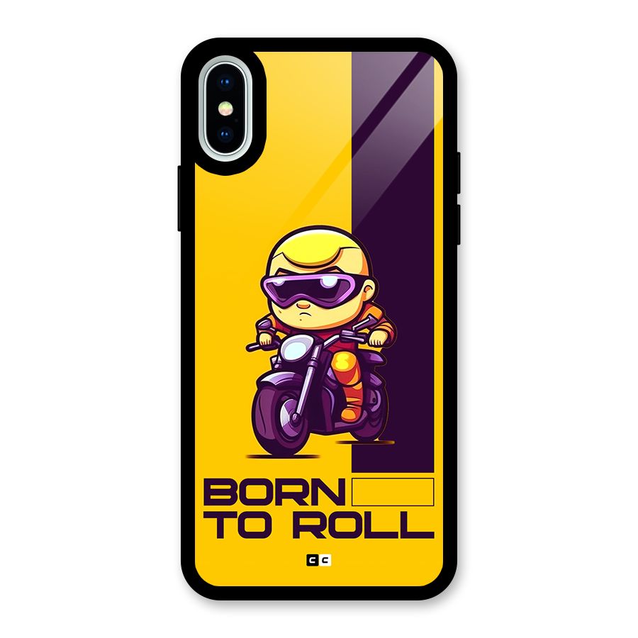 Born To Roll Glass Back Case for iPhone X