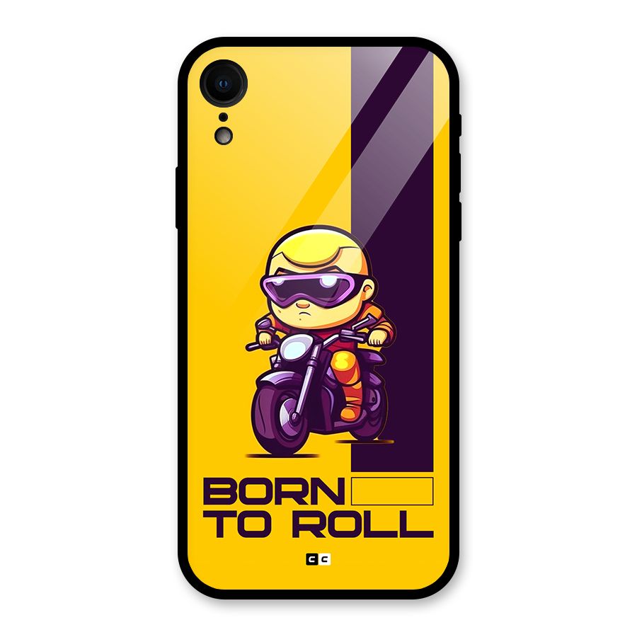 Born To Roll Glass Back Case for iPhone XR