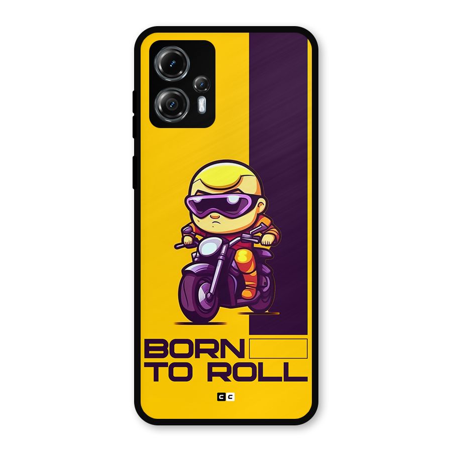 Born To Roll Metal Back Case for Moto G13