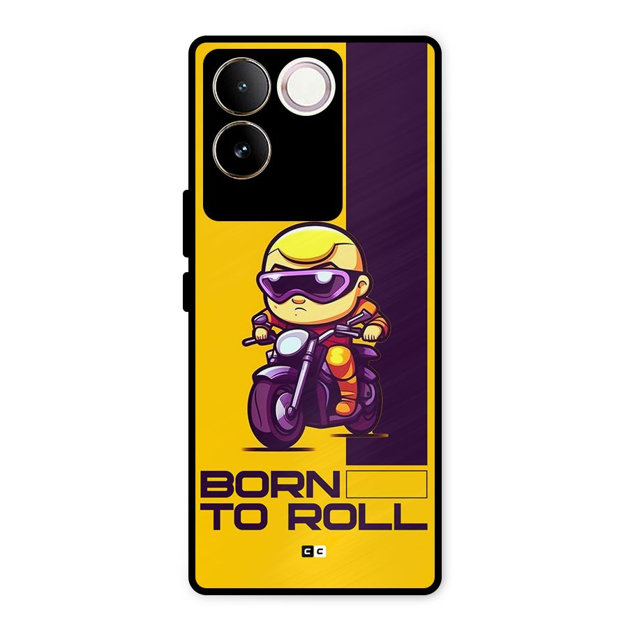 Born To Roll Metal Back Case for iQOO Z7 Pro