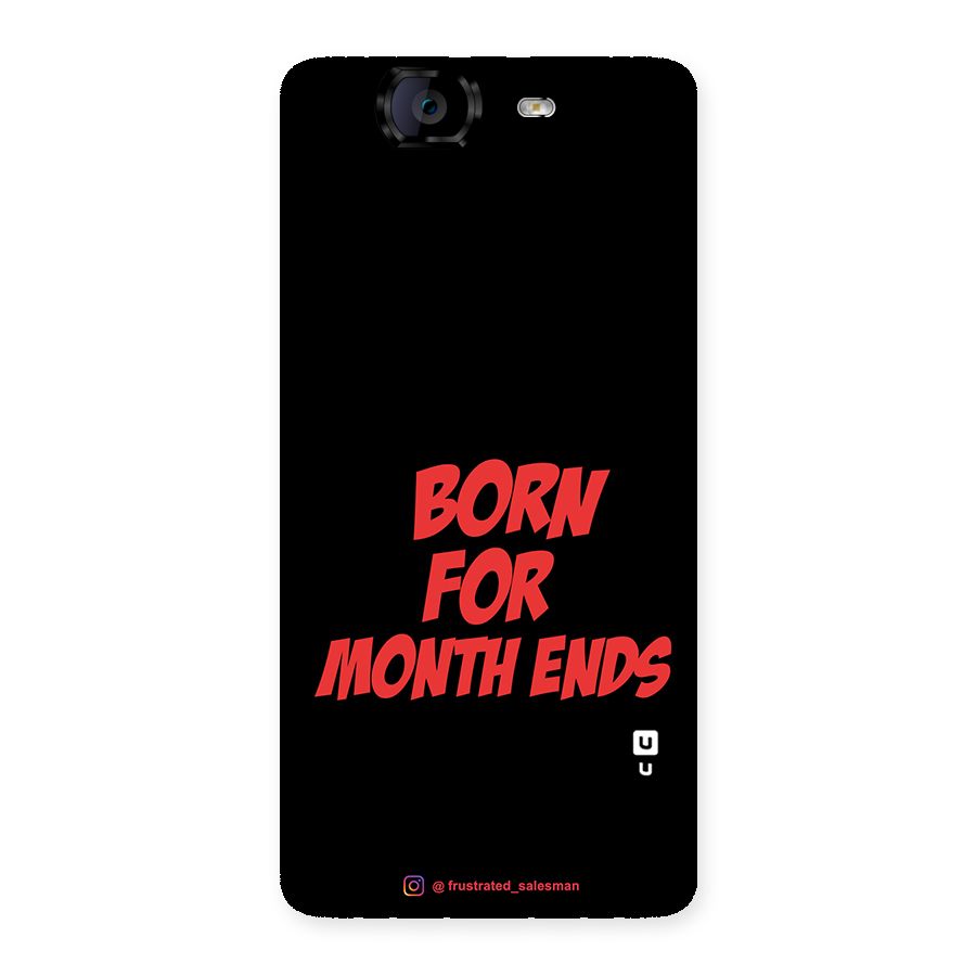 Born for Month Ends Black Back Case for Canvas Knight A350