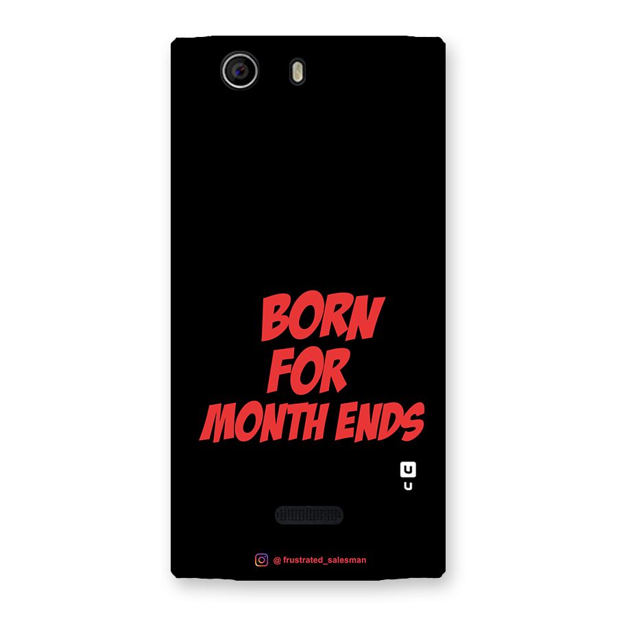 Born for Month Ends Black Back Case for Canvas Nitro 2 E311