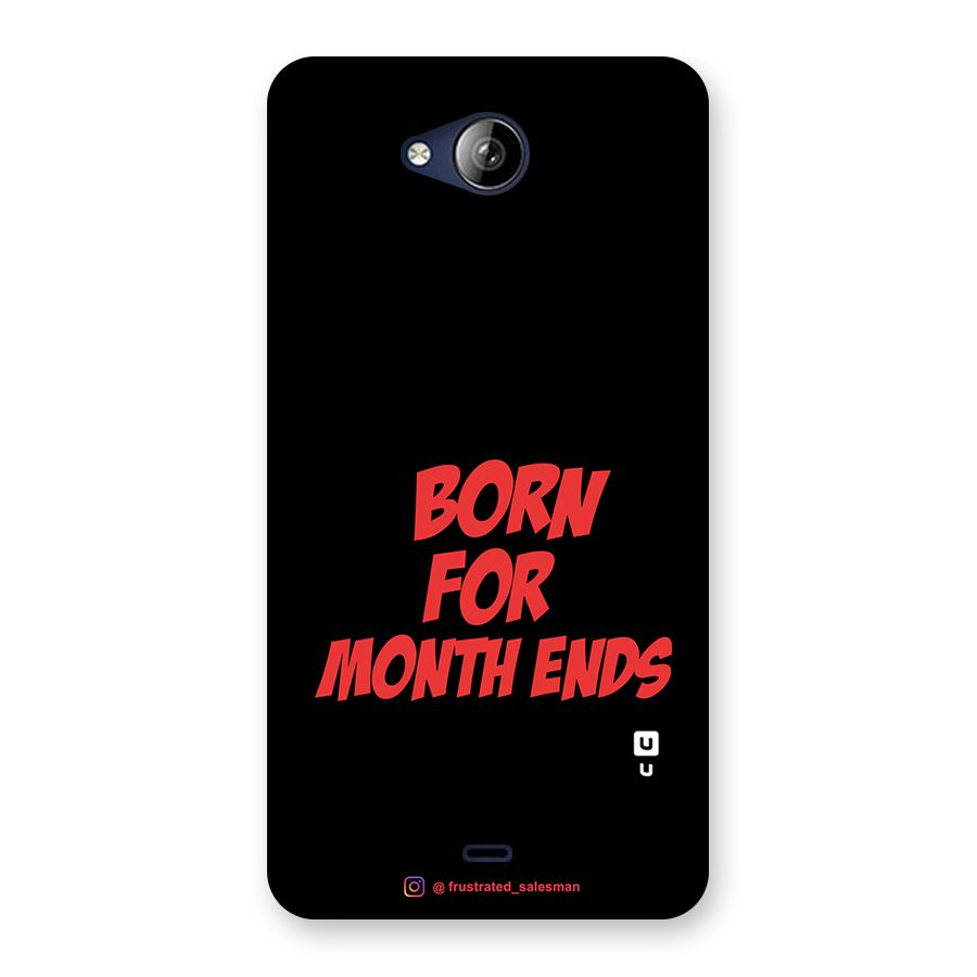 Born for Month Ends Black Back Case for Canvas Play Q355