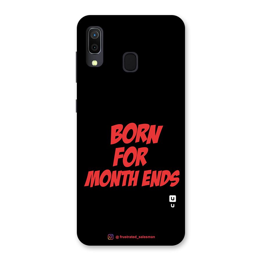 Born for Month Ends Black Back Case for Galaxy M10s