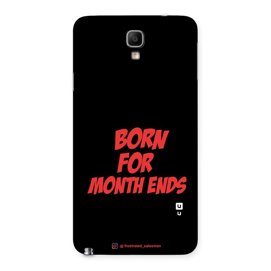 Born for Month Ends Black Back Case for Galaxy Note 3 Neo