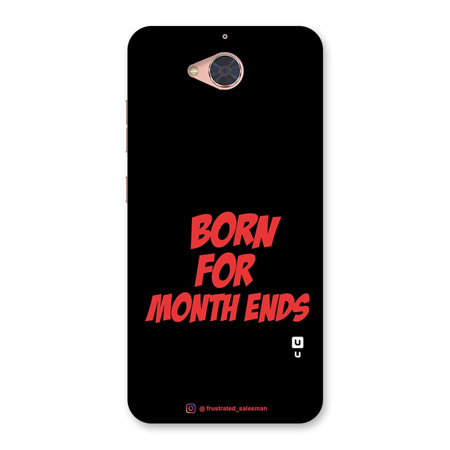 Born for Month Ends Black Back Case for Gionee S6 Pro