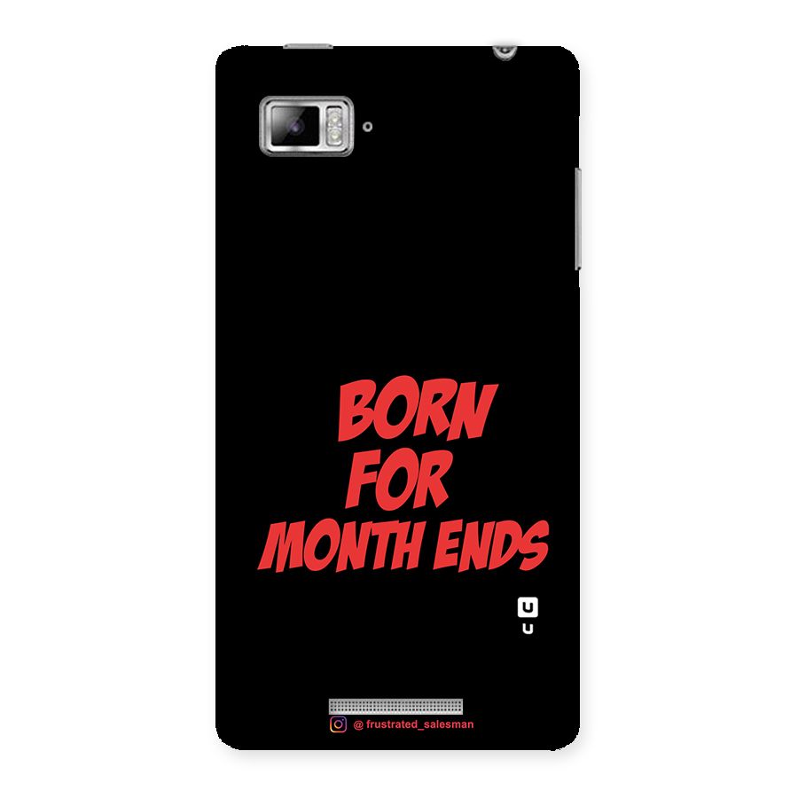 Born for Month Ends Black Back Case for Lenovo Vibe Z K910