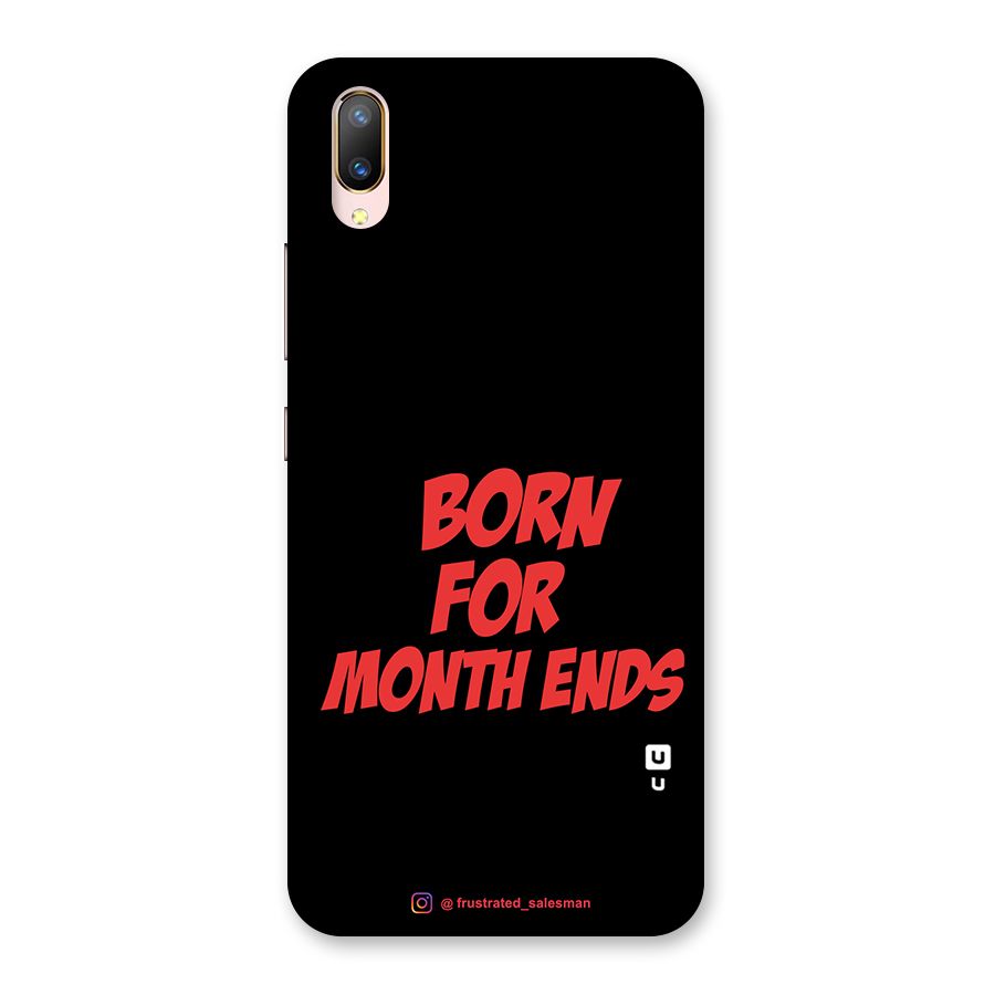 Born for Month Ends Black Back Case for Vivo V11 Pro