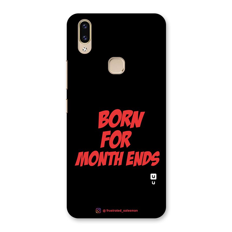 Born for Month Ends Black Back Case for Vivo V9 Youth
