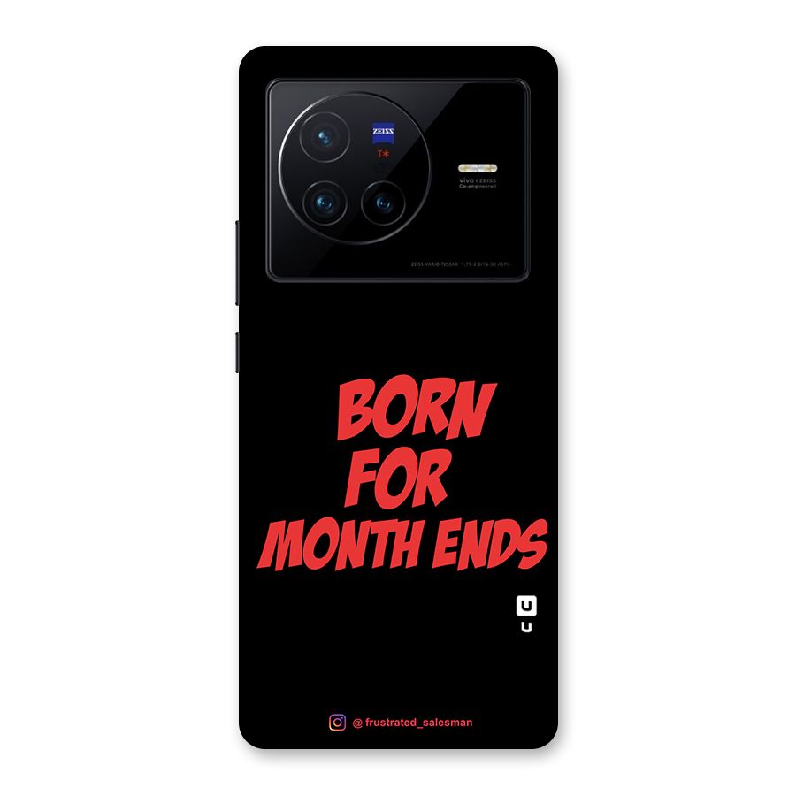 Born for Month Ends Black Back Case for Vivo X80