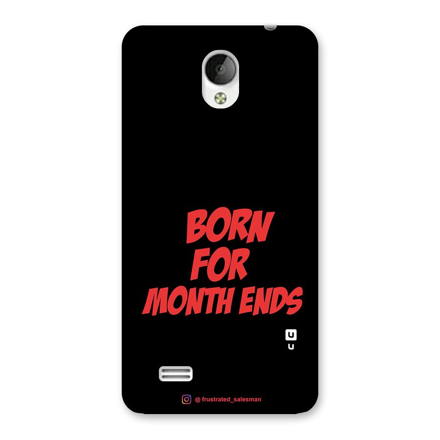 Born for Month Ends Black Back Case for Vivo Y21