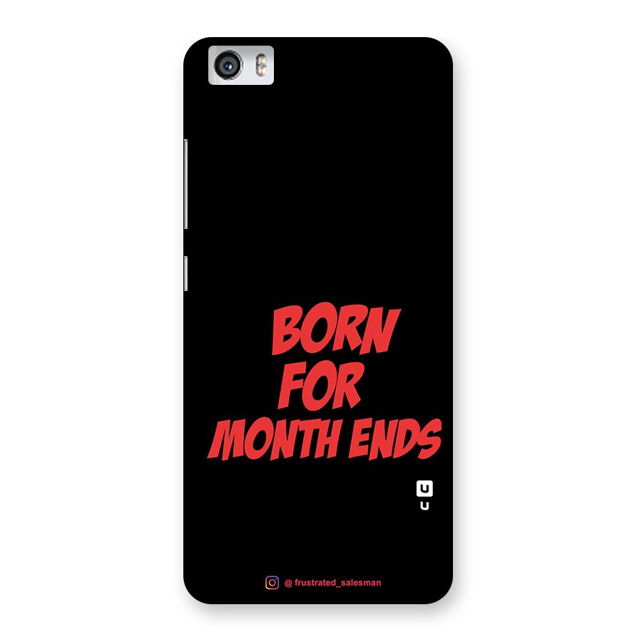 Born for Month Ends Black Back Case for Xiaomi Redmi Mi5
