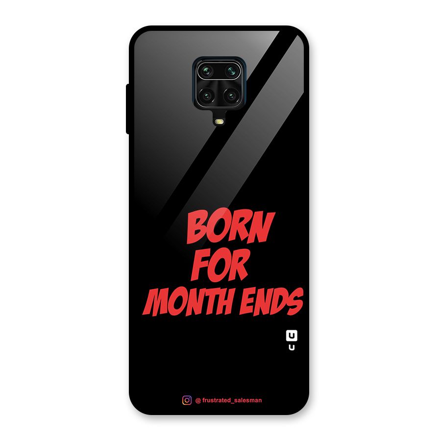 Born for Month Ends Black Glass Back Case for Redmi Note 10 Lite