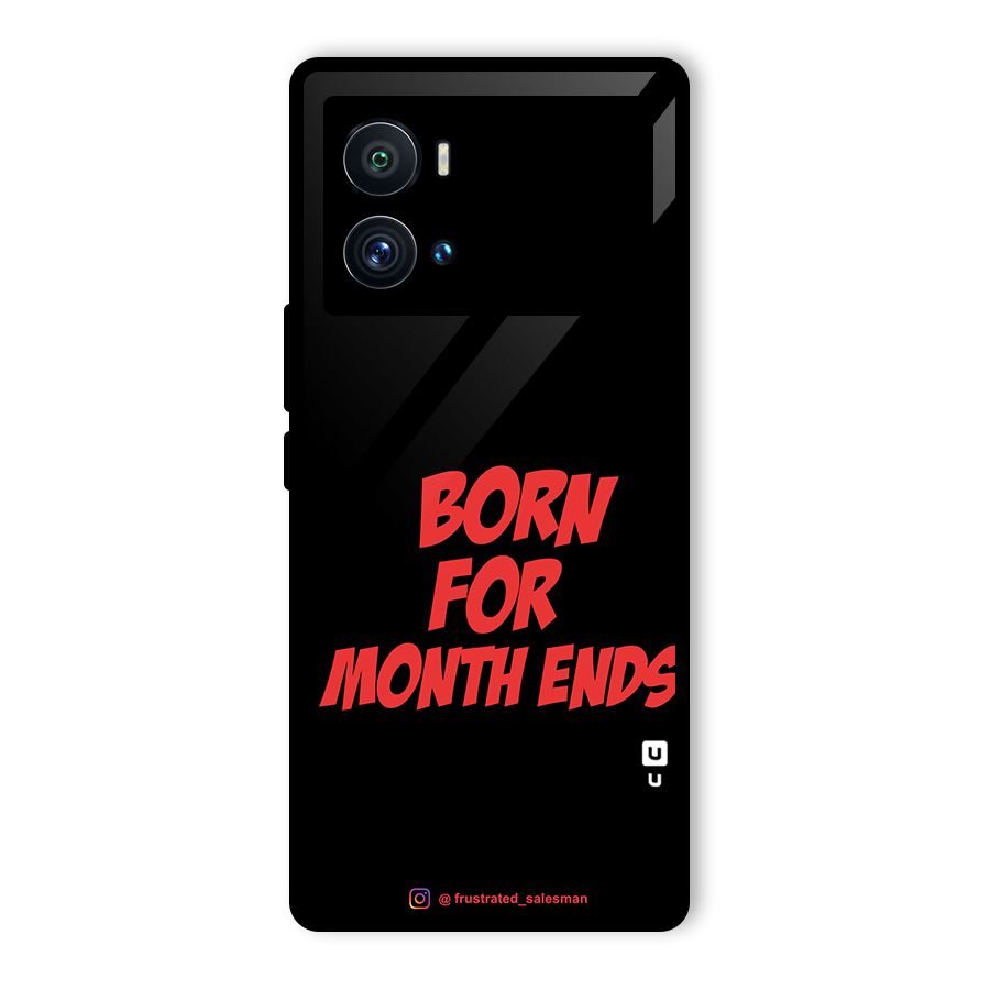 Born for Month Ends Black Glass Back Case for Vivo iQOO 9 Pro