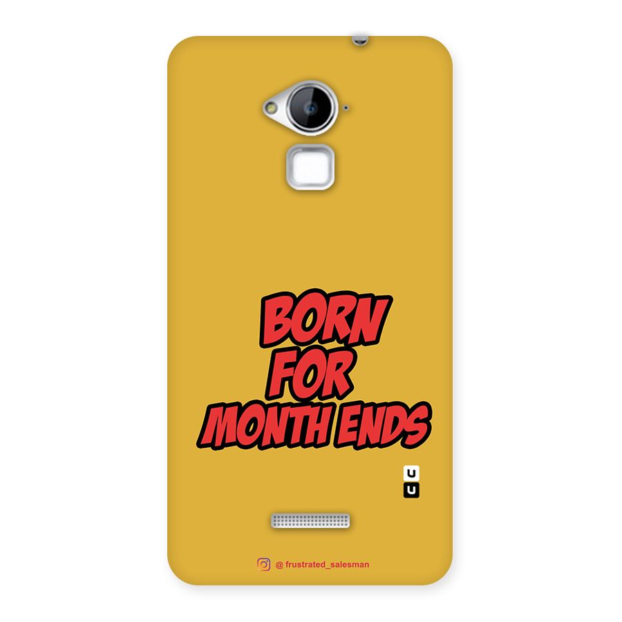 Born for Month Ends Mustard Yellow Back Case for Coolpad Note 3