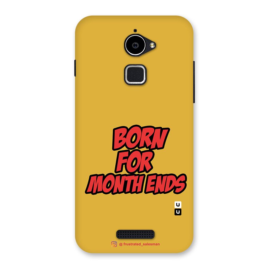 Born for Month Ends Mustard Yellow Back Case for Coolpad Note 3 Lite
