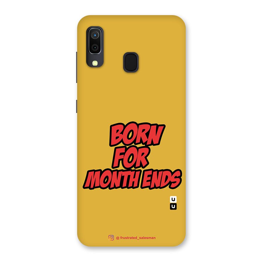 Born for Month Ends Mustard Yellow Back Case for Galaxy M10s