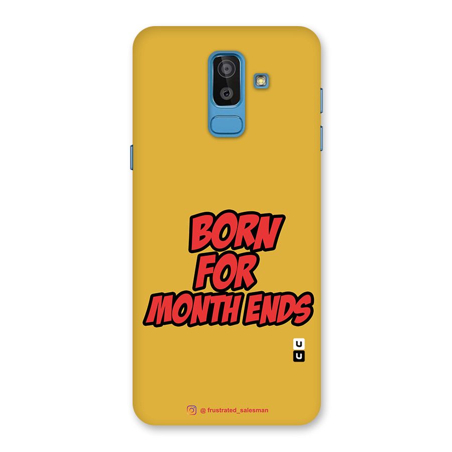 Born for Month Ends Mustard Yellow Back Case for Galaxy On8 (2018)