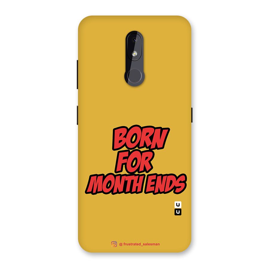 Born for Month Ends Mustard Yellow Back Case for Nokia 3.2