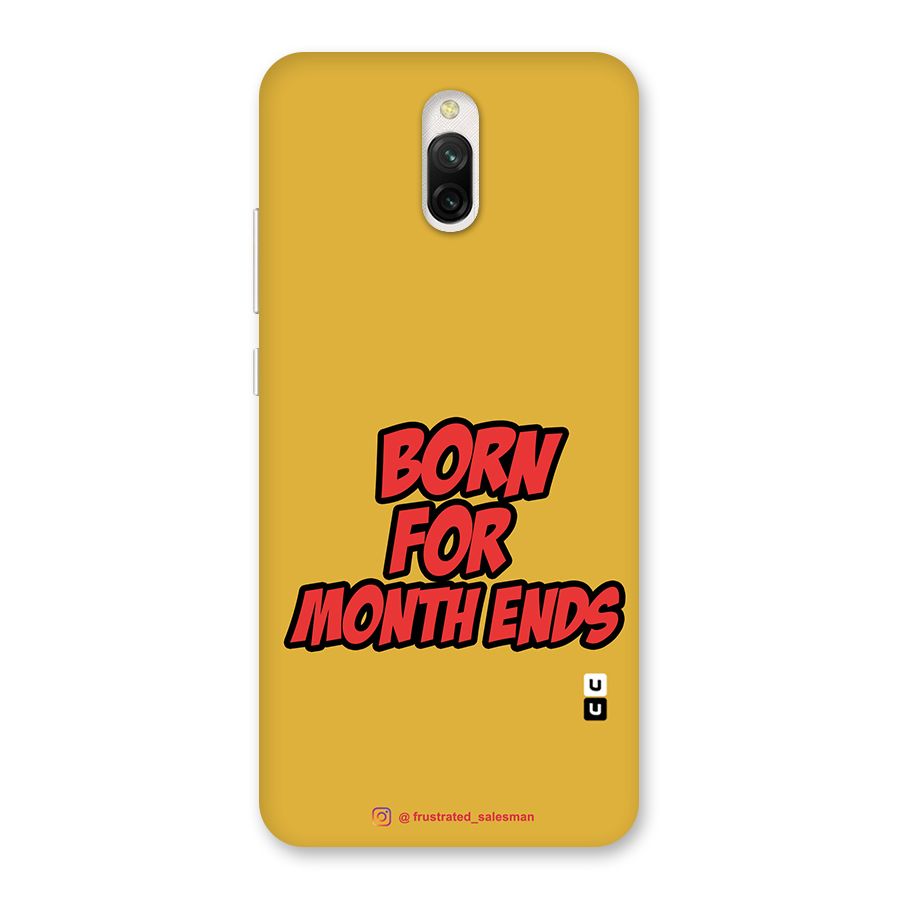 Born for Month Ends Mustard Yellow Back Case for Redmi 8A Dual