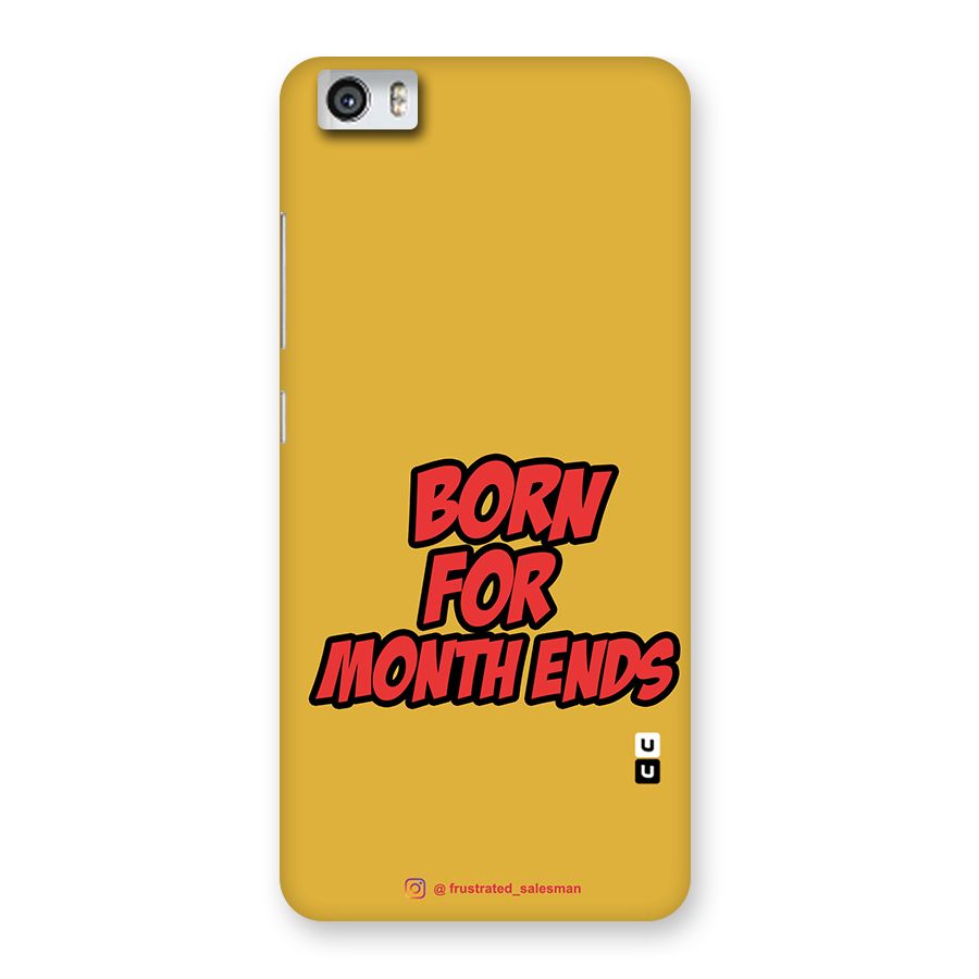 Born for Month Ends Mustard Yellow Back Case for Xiaomi Redmi Mi5