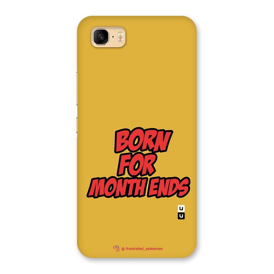 Born for Month Ends Mustard Yellow Back Case for Zenfone 3s Max