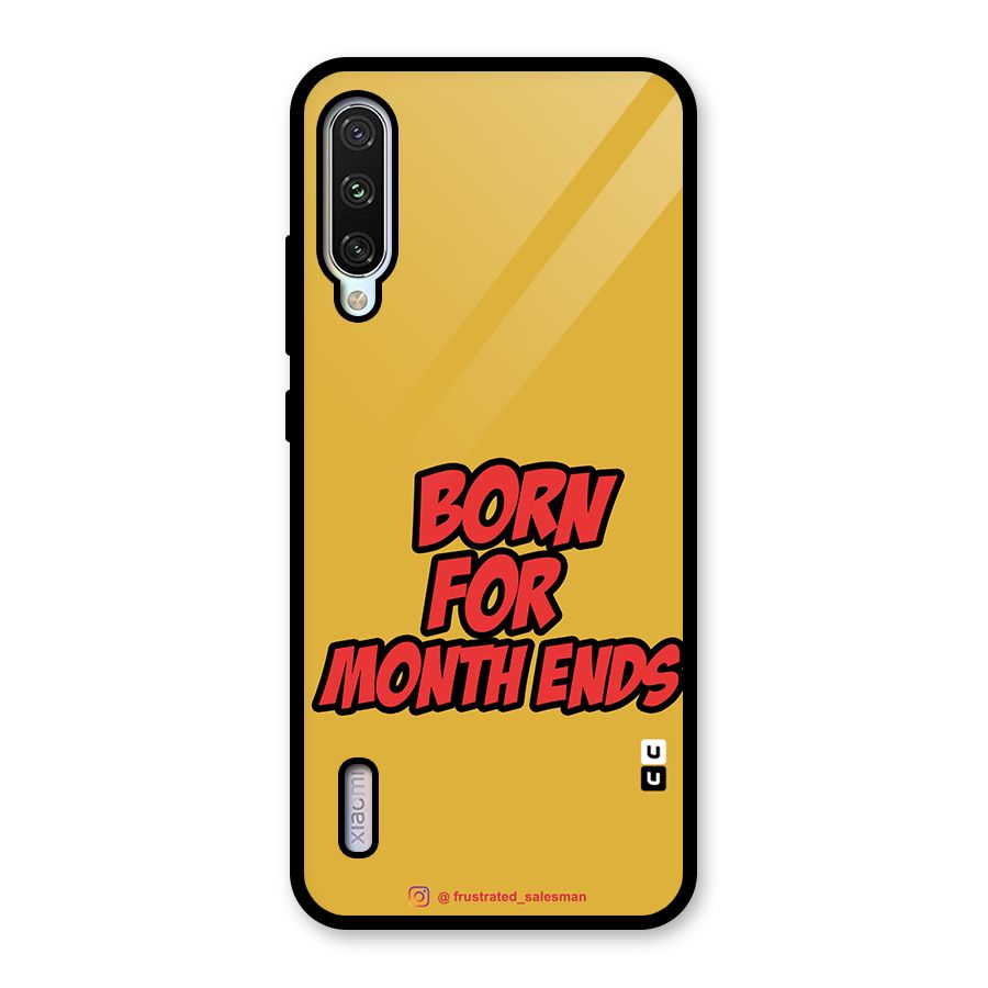 Born for Month Ends Mustard Yellow Glass Back Case for Mi A3