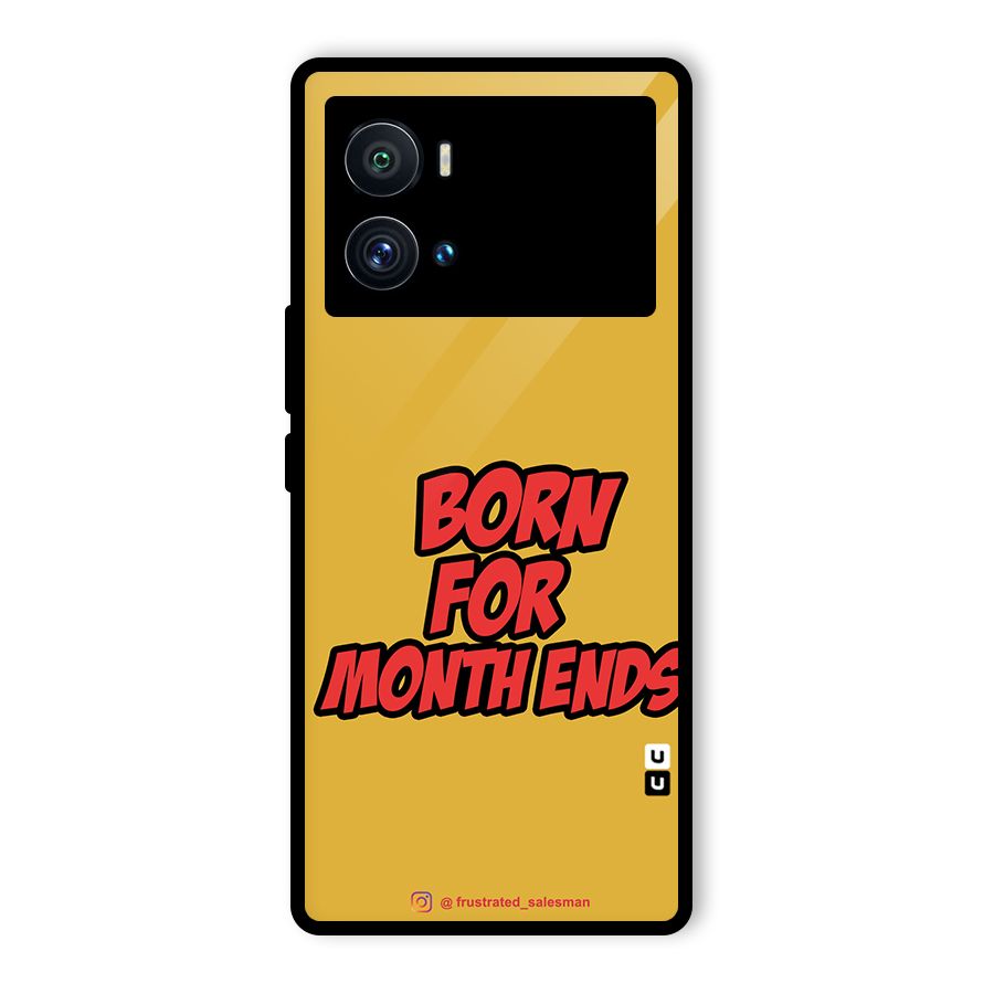 Born for Month Ends Mustard Yellow Glass Back Case for Vivo iQOO 9 Pro