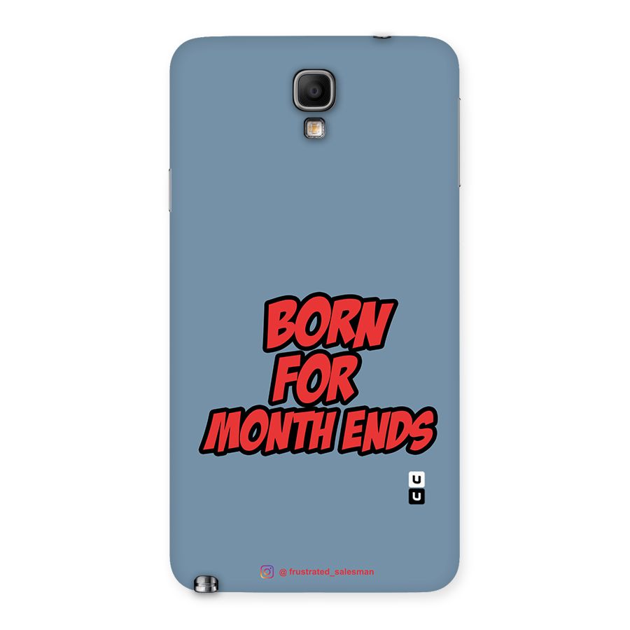 Born for Month Ends SteelBlue Back Case for Galaxy Note 3 Neo