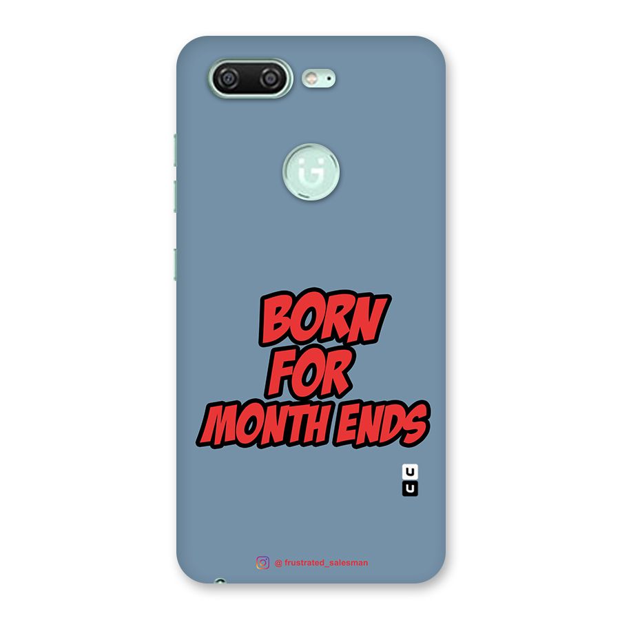Born for Month Ends SteelBlue Back Case for Gionee S10
