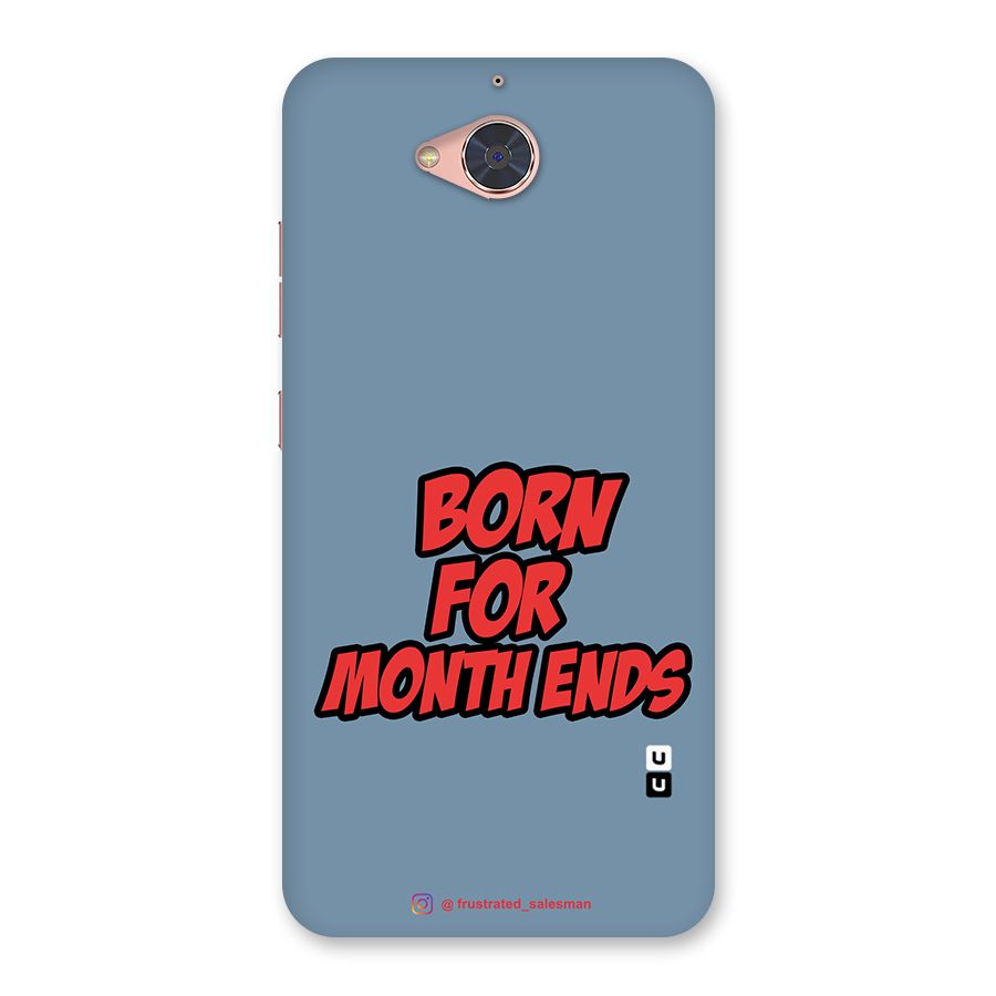 Born for Month Ends SteelBlue Back Case for Gionee S6 Pro