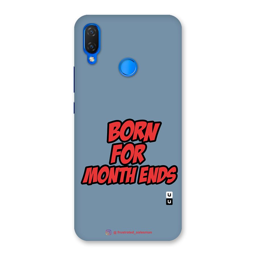 Born for Month Ends SteelBlue Back Case for Huawei P Smart+