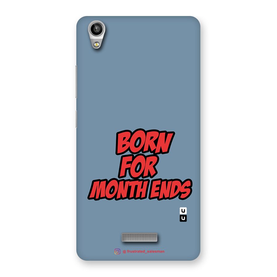 Born for Month Ends SteelBlue Back Case for Lava-Pixel-V1