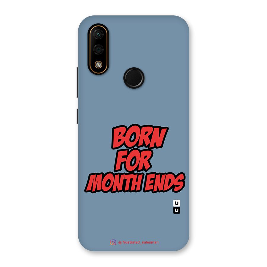 Born for Month Ends SteelBlue Back Case for Lenovo A6 Note