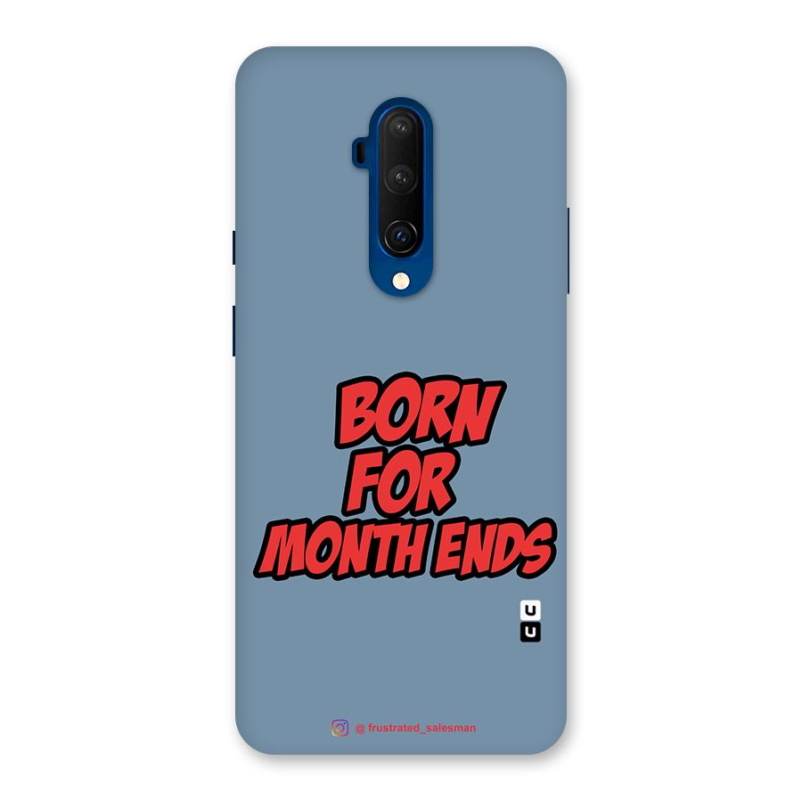 Born for Month Ends SteelBlue Glass Back Case for OnePlus 7T Pro