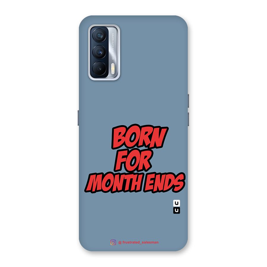 Born for Month Ends SteelBlue Glass Back Case for Realme X7