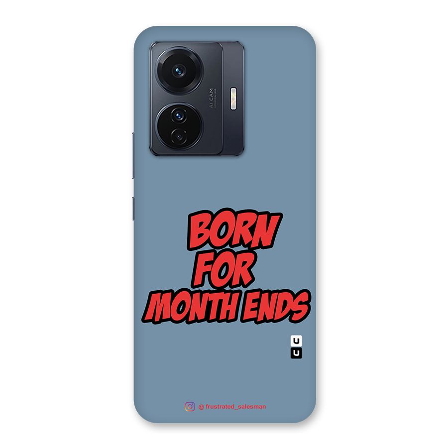 Born for Month Ends SteelBlue Back Case for Vivo T1 Pro