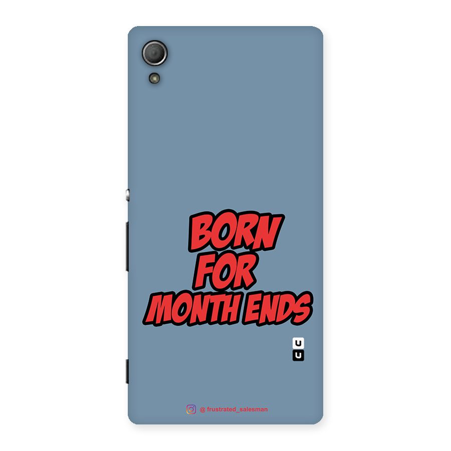 Born for Month Ends SteelBlue Back Case for Xperia Z4